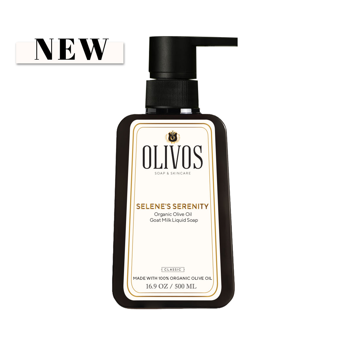 Olivos Organic Olive Oil Goat Milk Liquid Soap 500ML