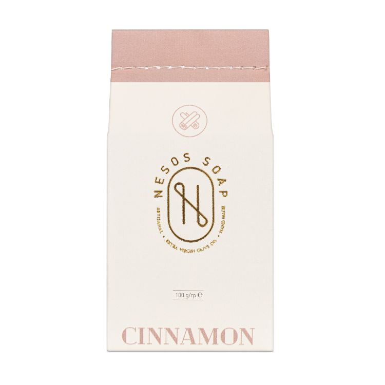 nesos cinnamon handmade soap 100% natural