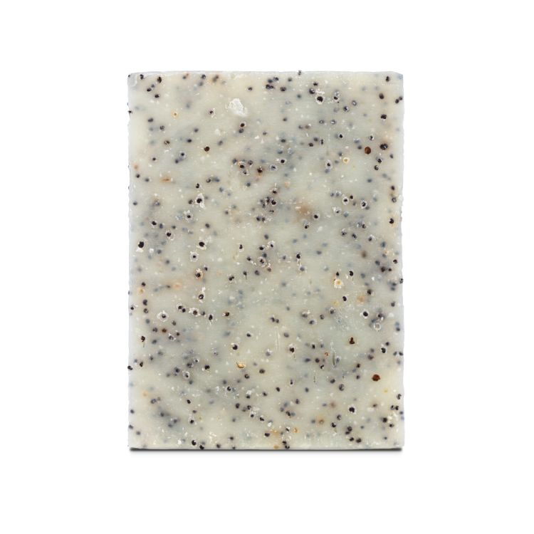 100% natural handmade Eucalyptus & Poppy seeds soap