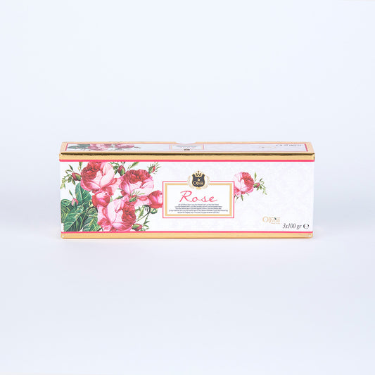 Olivos natual handmade rose soap giftset