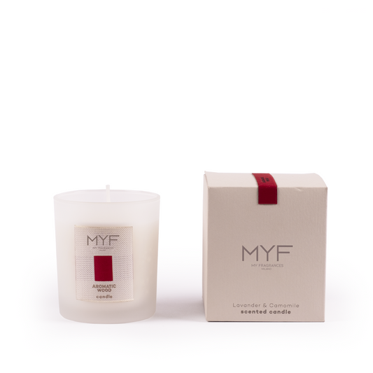 home fragrances aromatic wood candle from Italy
