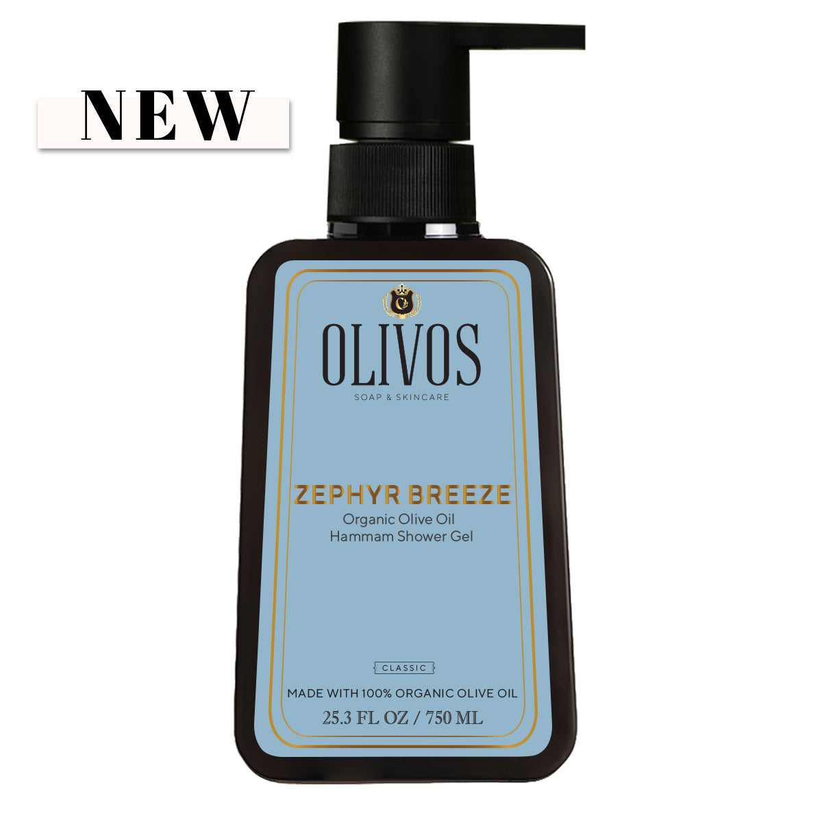 Organic Olive Oil Hammam Shower Gel 750ML