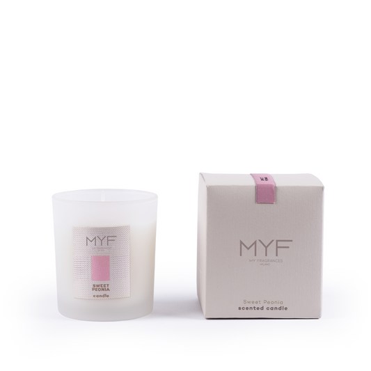 My fragrances Sweet Peonia Candle from Italty