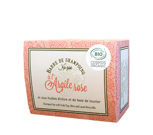 pink clay shampoo bar