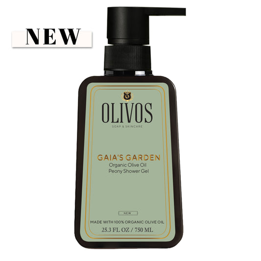 Organic Olivo Oil Peony Shower Gel 750ML