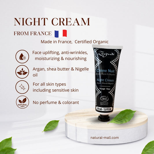 Zeyna Night Cream with Organic Argan Oil 30ML